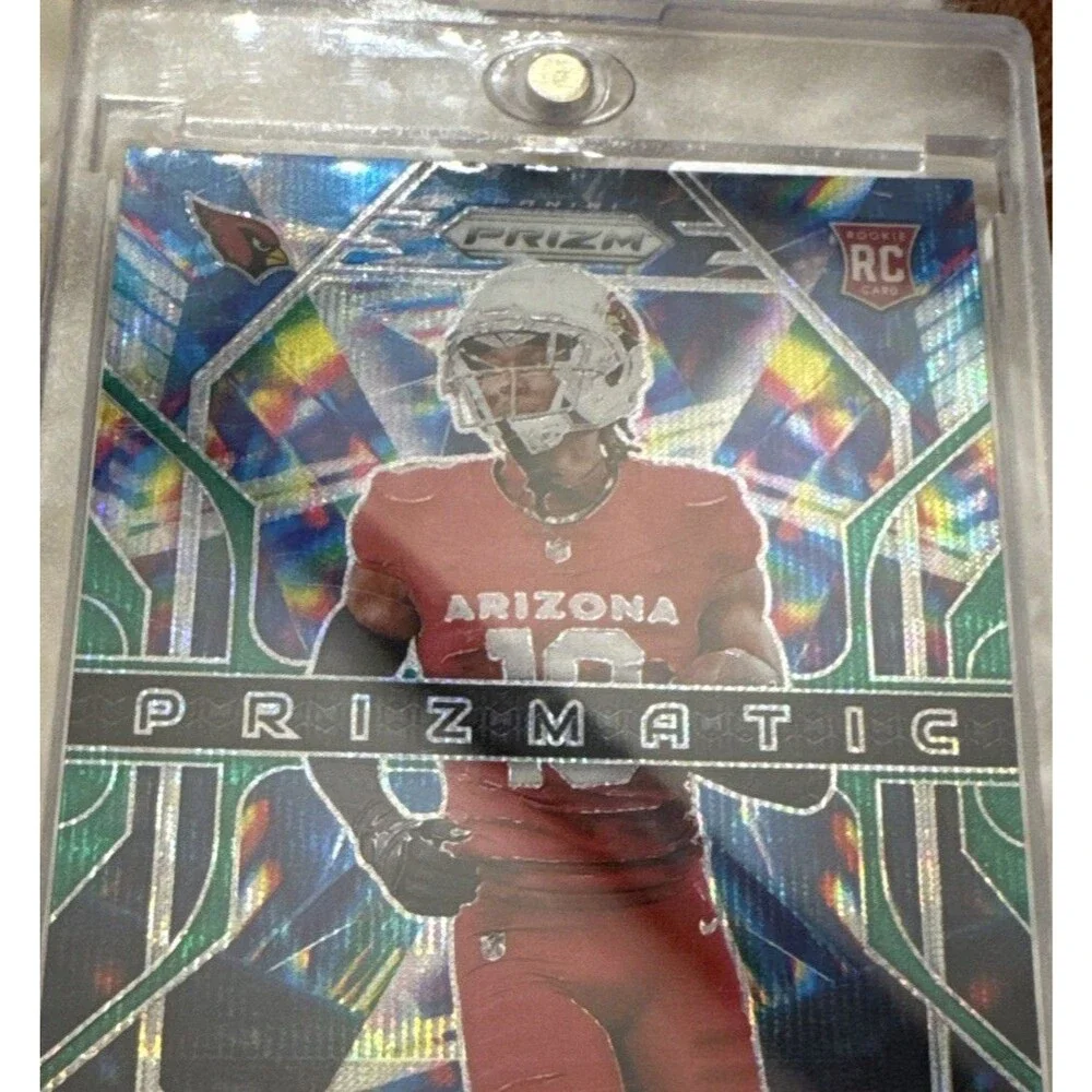 2024 Panini Prizm MARVIN HARRISON JR Jr. Prizmatic Rookie RC #12 Green Ice Prizm